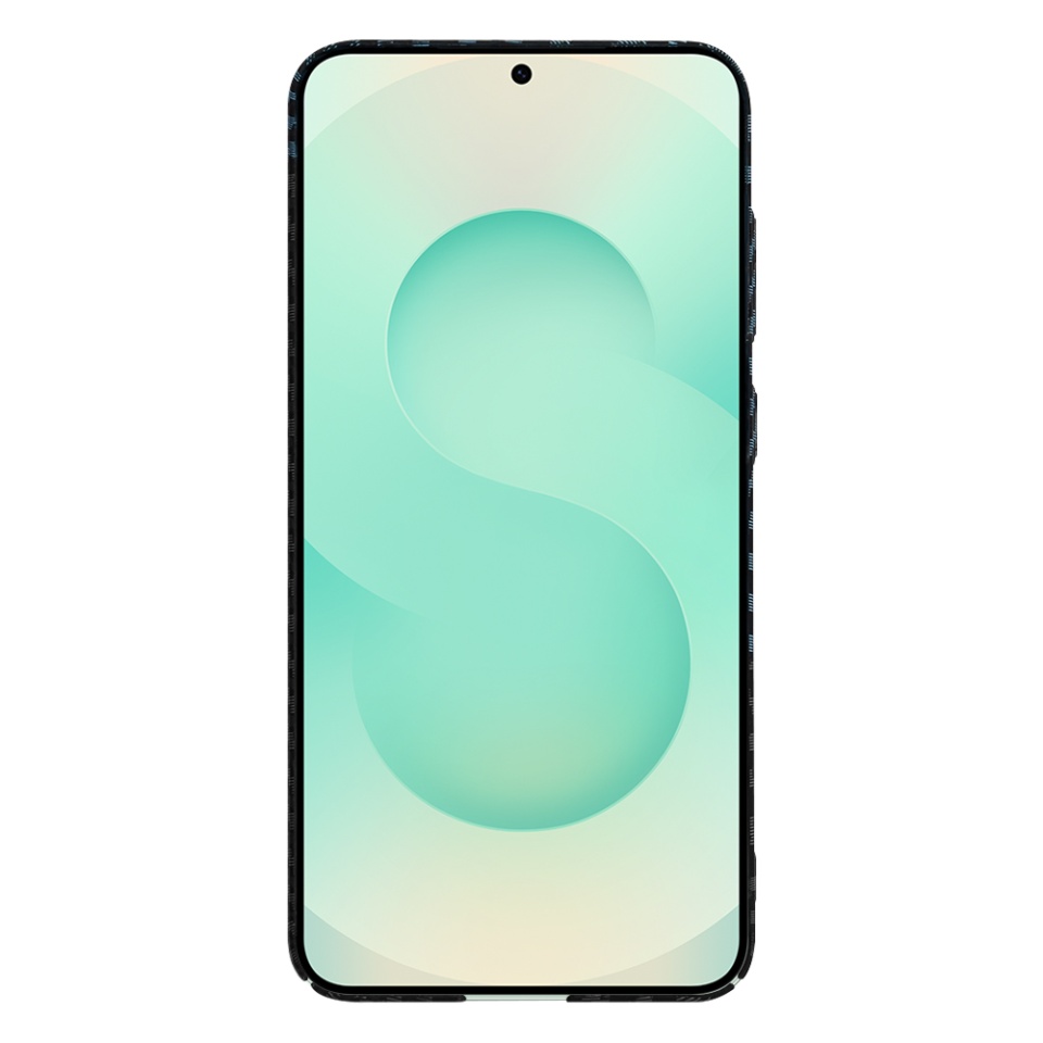 Husa pentru Samsung Galaxy S25 Plus, SKYDDAR INNOVATION, Carbonite FiberShell, Bleu, set cu sticker - 2 | YEO