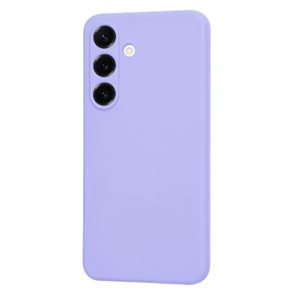 Husa pentru Samsung Galaxy S25 Plus, SKYDDAR INNOVATION, din Silicon Catifelat, SoftElegance, set cu sticker, Violet - 2 | YEO