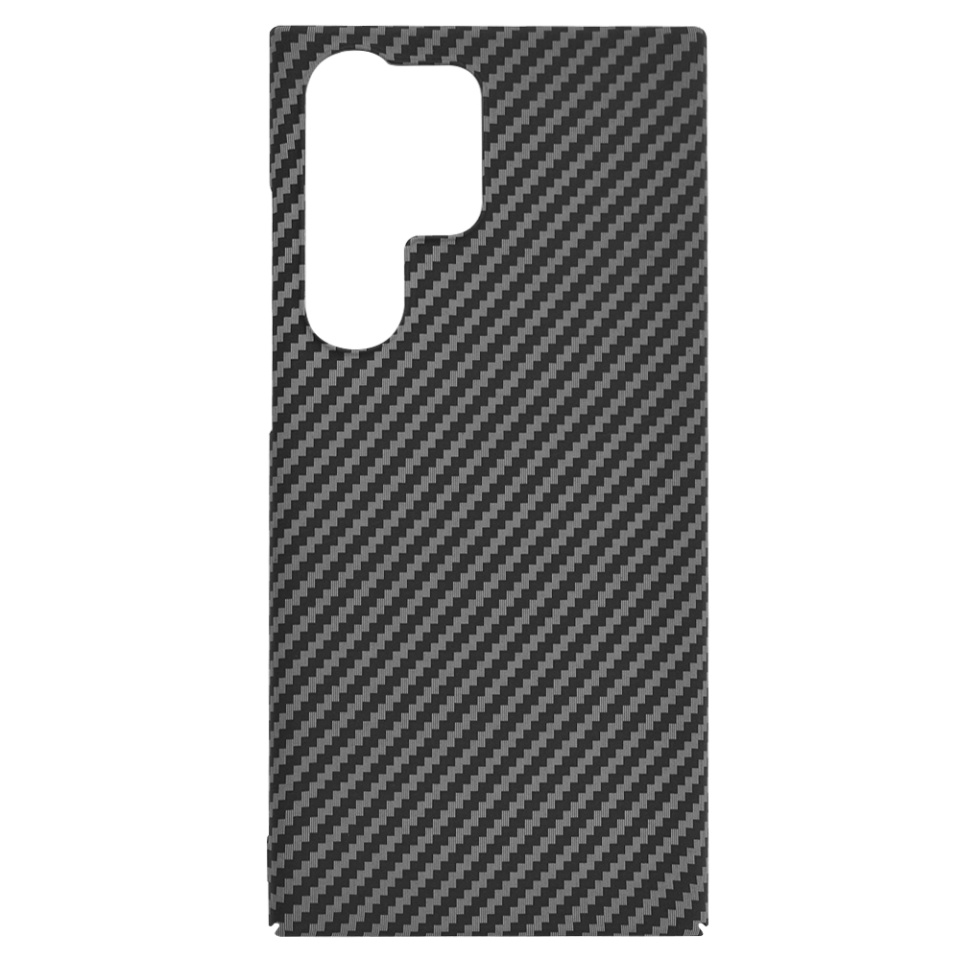 Husa pentru Samsung Galaxy S25 Ultra, Finisaj Premium cu Textura de Carbon, Design Elegant, SKDR CarbonFlex - Negru - 2 | YEO