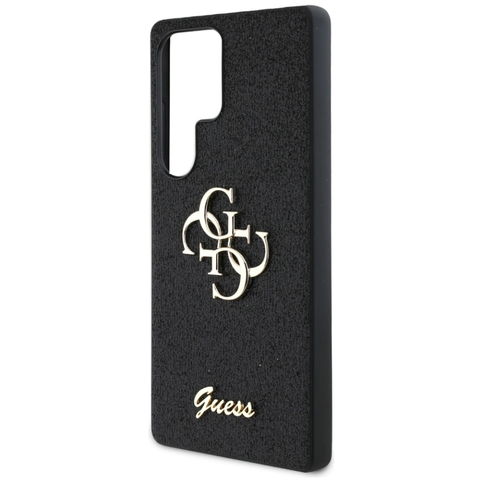 Husa pentru Samsung Galaxy S25 Ultra, Glitter Script Big 4G Logo, Protectie Slim, Guess, Negru - 3 | YEO