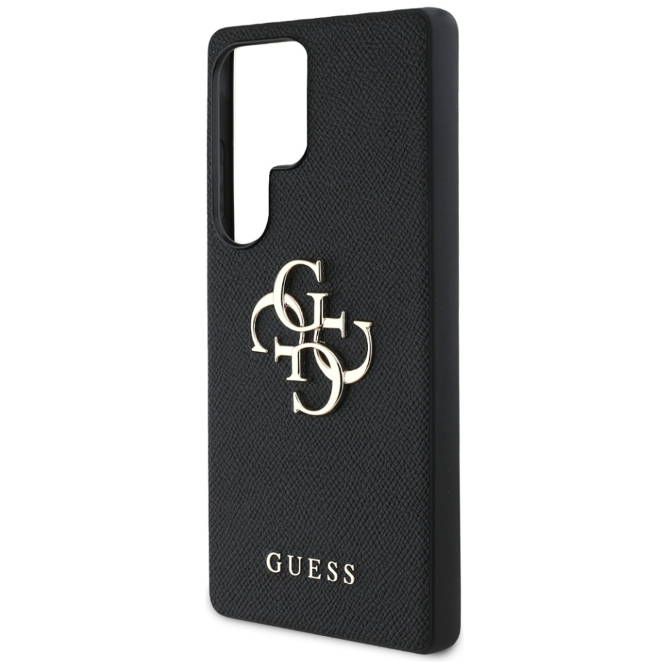 Husa pentru Samsung Galaxy S25 Ultra, Guess, Hardcase Grained Big and Classic, Negru - 3 | YEO