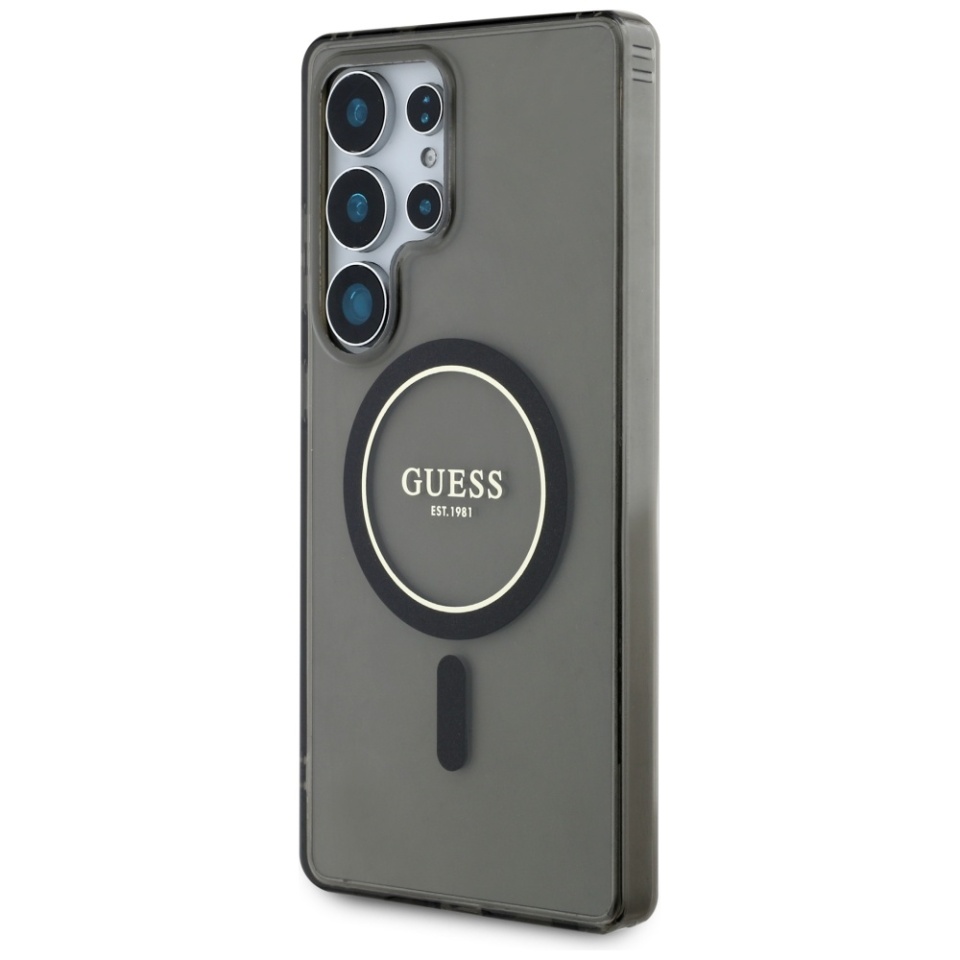 Husa pentru Samsung Galaxy S25 Ultra IML Glitter Circle MagSafe, Guess - Negru - 2 | YEO