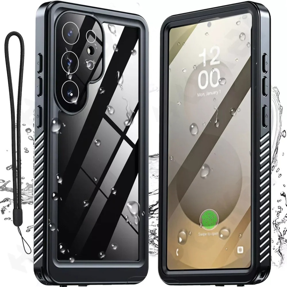 Husa pentru Samsung Galaxy S25 Ultra, ShellBox, Waterproof IP68 Case, Full Body, Protectie Totala, Anti-Soc, Rezistenta la Apa si Praful, Negru