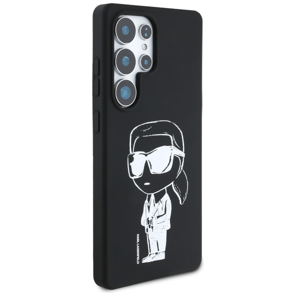 Husa pentru Samsung Galaxy S25 Ultra, Silicone MagSafe, Karl Lagerfeld - Negru - 2 | YEO