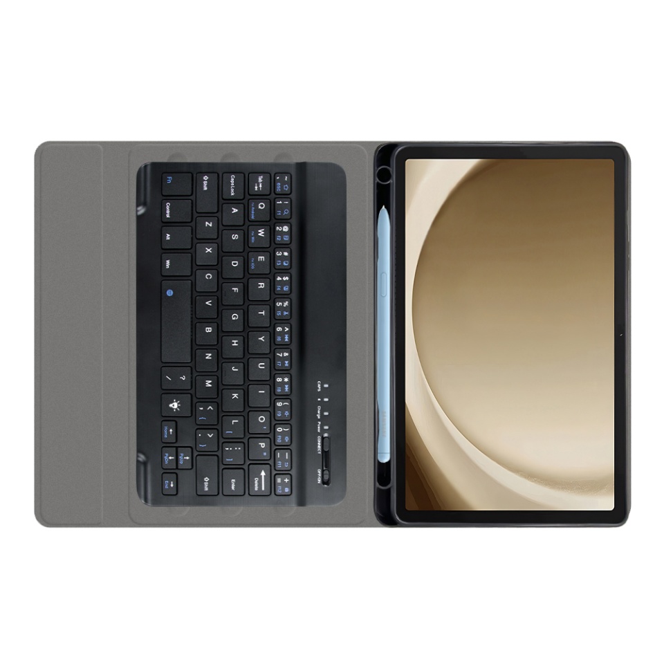 Husa pentru Samsung Galaxy Tab A9 Plus cu Tastatura Bluetooth si Protectie 360°, SKDR DuoSmart Cover - Negru - 3 | YEO