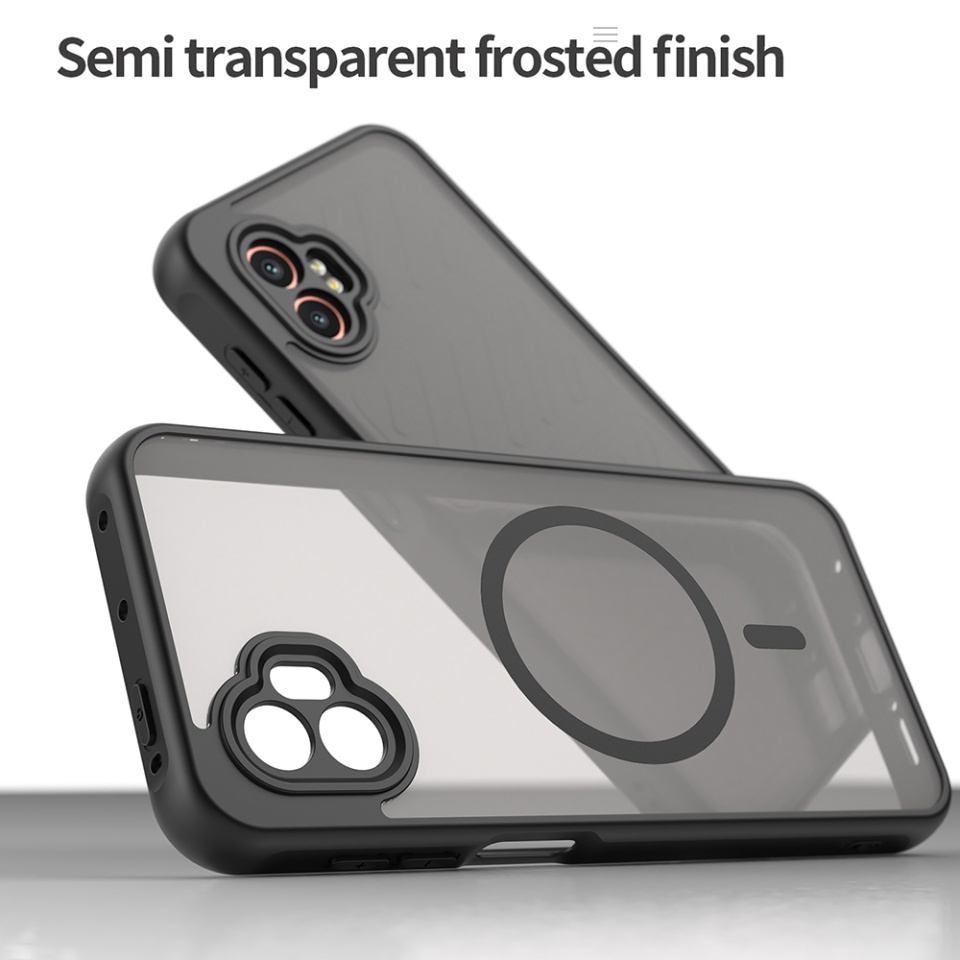 Husa pentru Samsung Galaxy Xcover7 Pro, SKYDDAR INNOVATION, HaloFrost MagSafe II, Antisoc, set cu sticker, Negru - 3 | YEO