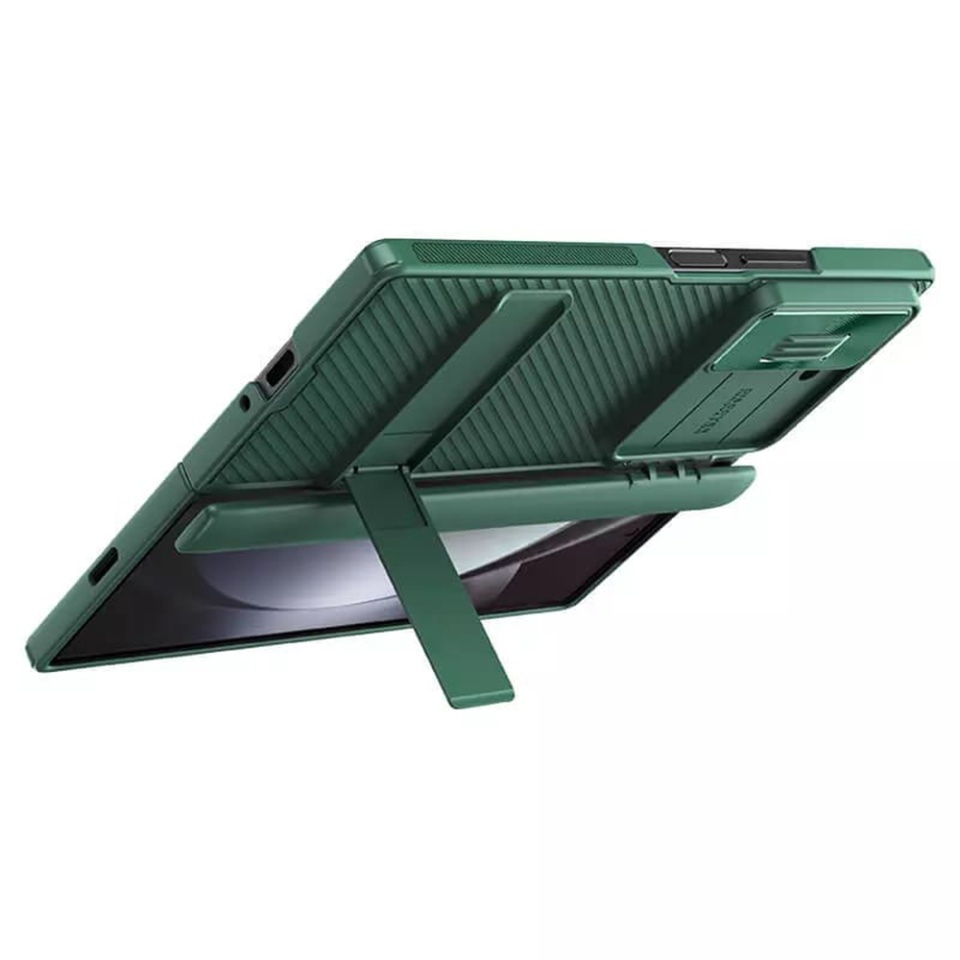 Husa pentru Samsung Galaxy Z Fold6 cu inel magnetic si protectie camera Nillkin CamShield - Verde - 3 | YEO