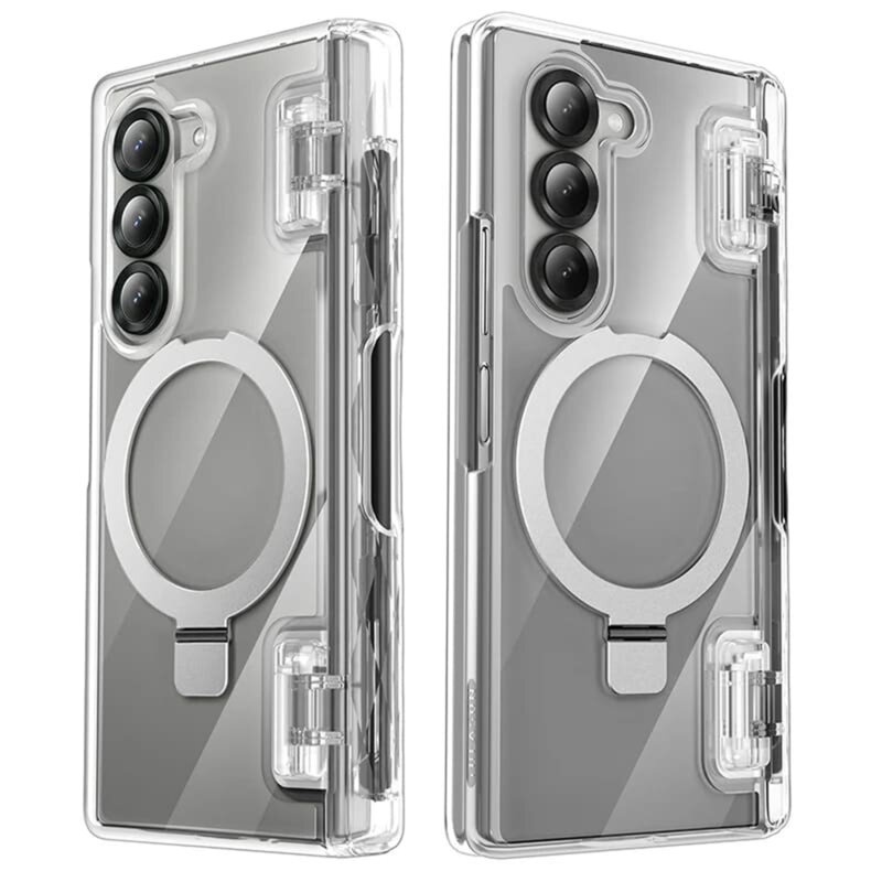 Husa pentru Samsung Galaxy Z Fold6, SKYDDAR INNOVATION, Shockproof MagSafe, Transparenta, set cu sticker - 1 | YEO