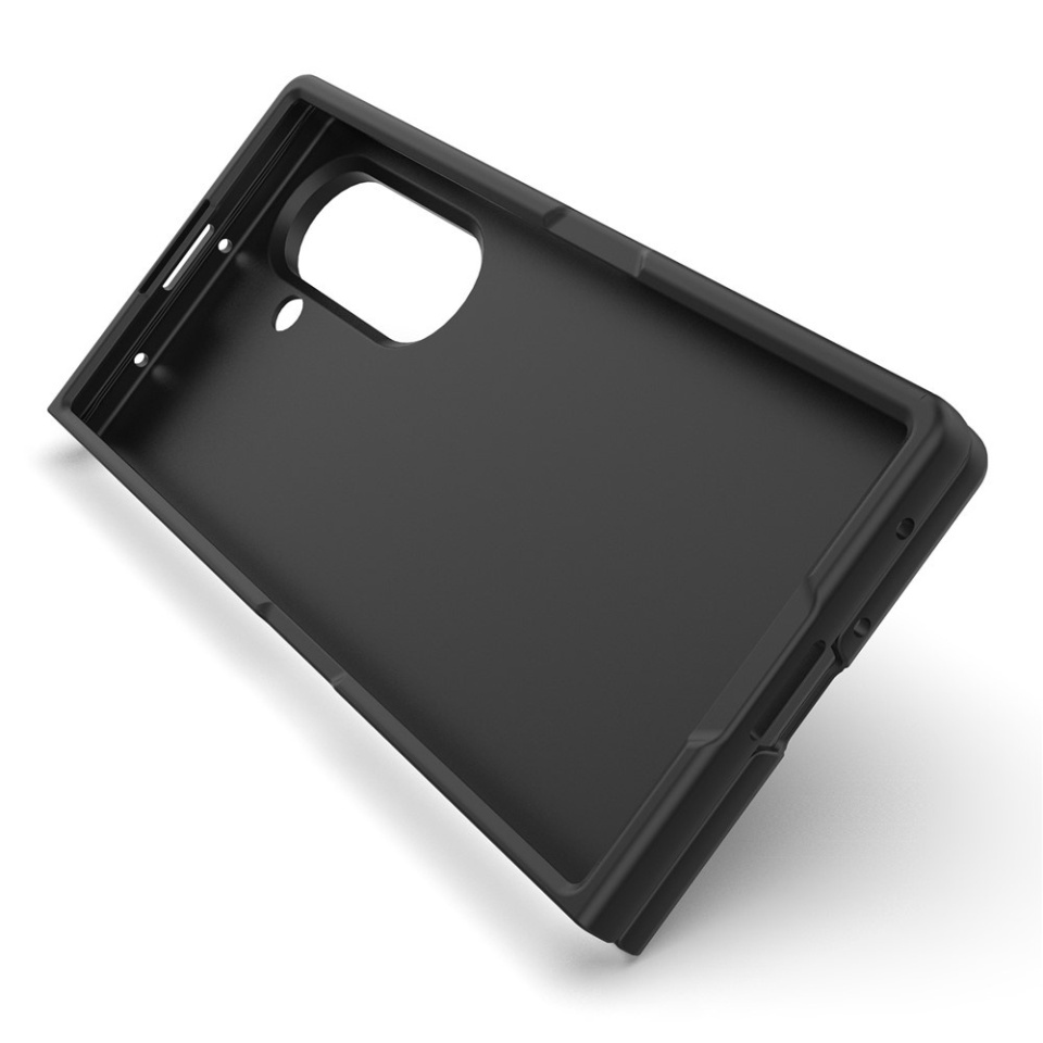 Husa pentru Samsung Galaxy Z Fold7, SKYDDAR INNOVATION, Magic Shield, din Silicon Mat, set cu sticker, Negru - 3 | YEO