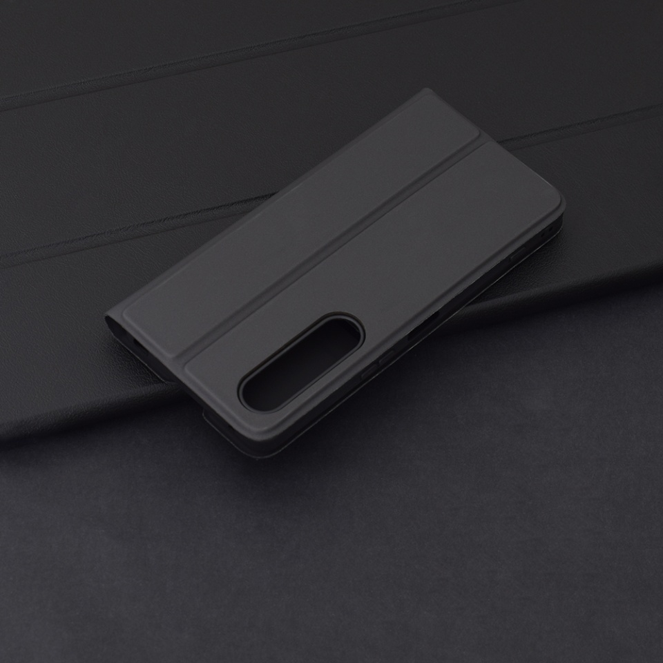 Husa pentru Sony Xperia 1 VI, SKYDDAR INNOVATION, Magskin Book, tip Carte cu Portofel Interior, set cu sticker, Negru - 2 | YEO