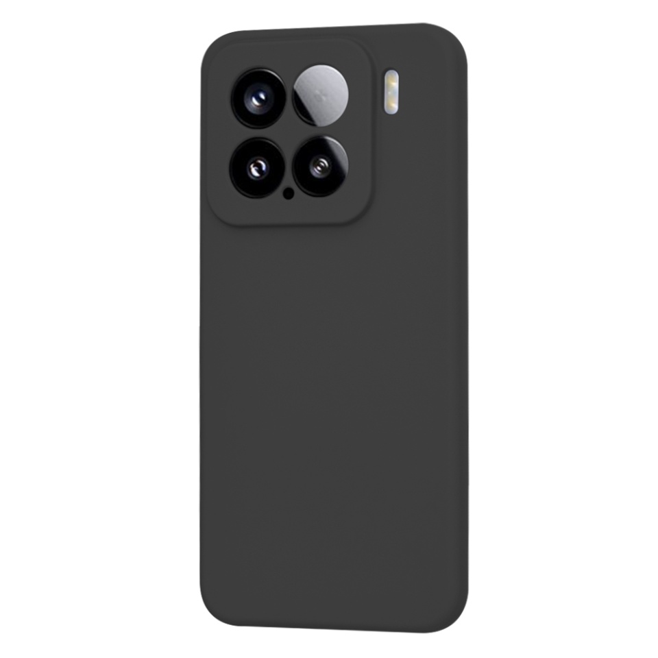 Husa pentru Xiaomi 15 din Silicon Catifelat, Protectie Premium, Skyddar SoftElegance - Negru - 6