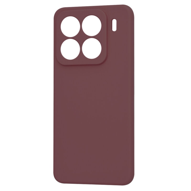 Husa pentru Xiaomi 15 Pro din Silicon Catifelat, Protectie Premium, Skyddar SoftElegance - Bordo - 3 | YEO