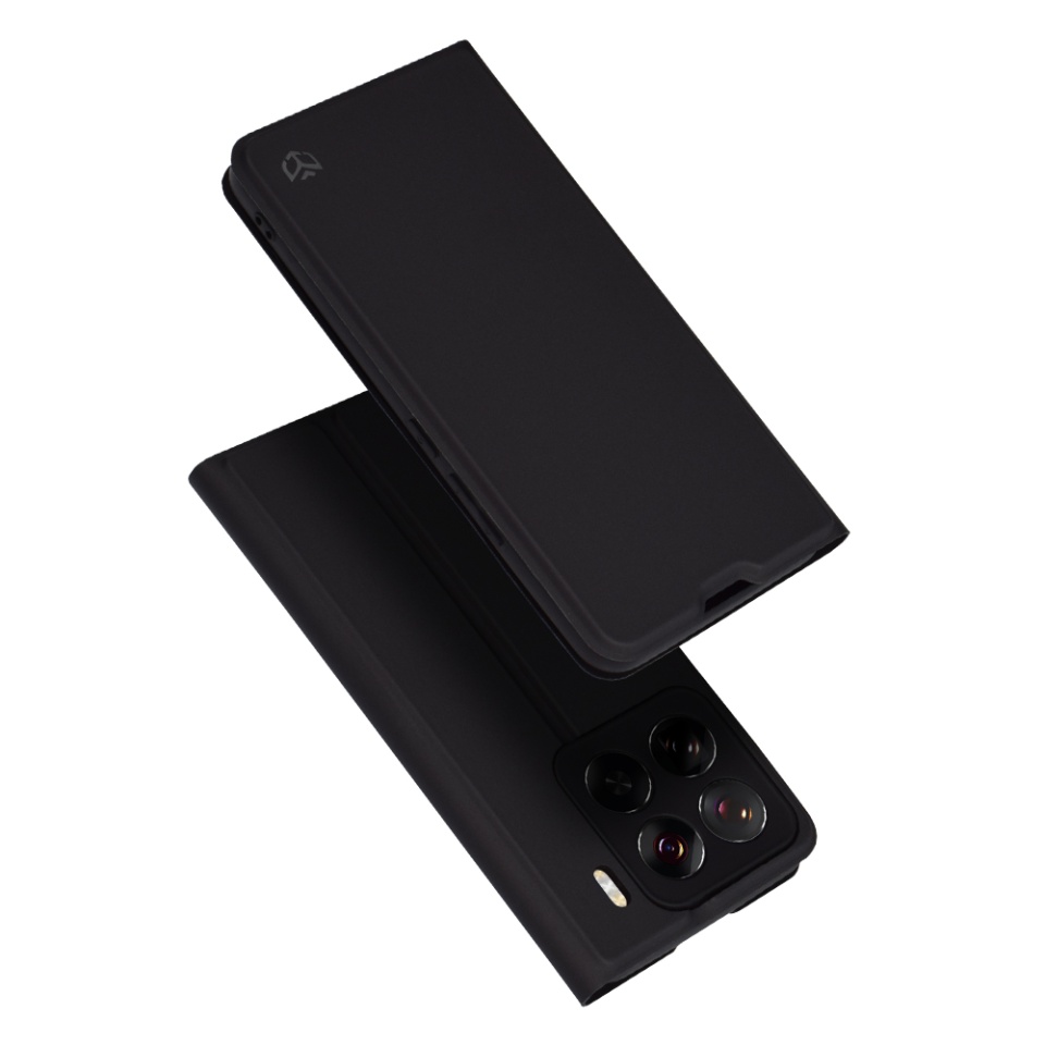 Husa pentru Xiaomi 15 Pro, SKYDDAR INNOVATION, Magskin Book, tip Carte cu Portofel Interior, set cu sticker, Negru