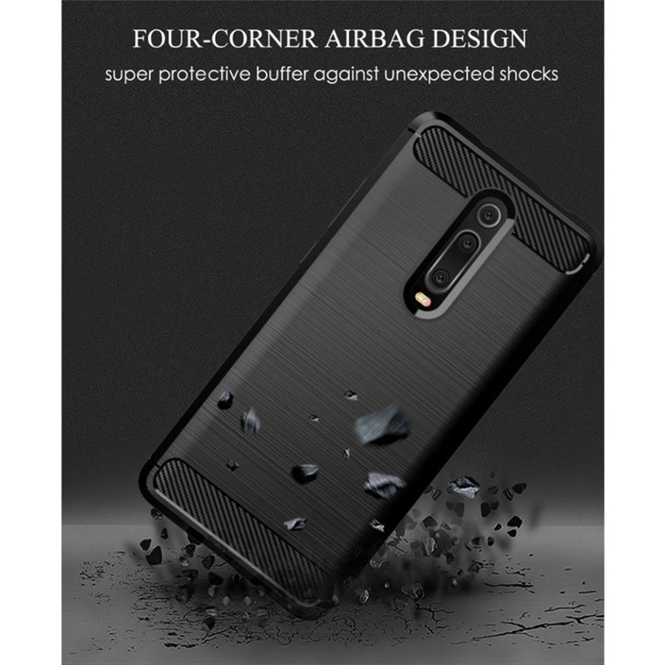 Husa pentru Xiaomi Mi 9T / Mi 9T Pro / Redmi K20 Pro / Redmi K20 din Silicon Premium, Slim, cu textura Fibra Carbon - Negru - 3 | YEO