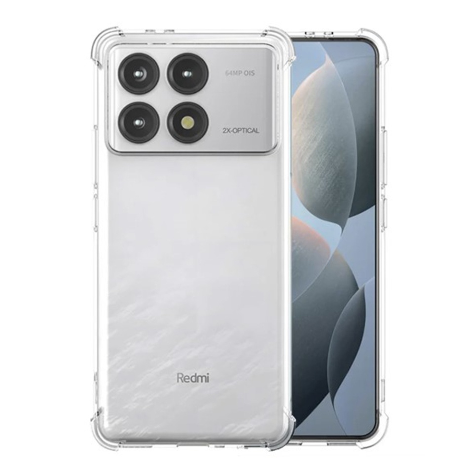 Husa pentru Xiaomi Poco F6 Pro , SKYDDAR INNOVATION, Shockproof Clear din Silicon Slim, Transparenta, set cu sticker - 3 | YEO