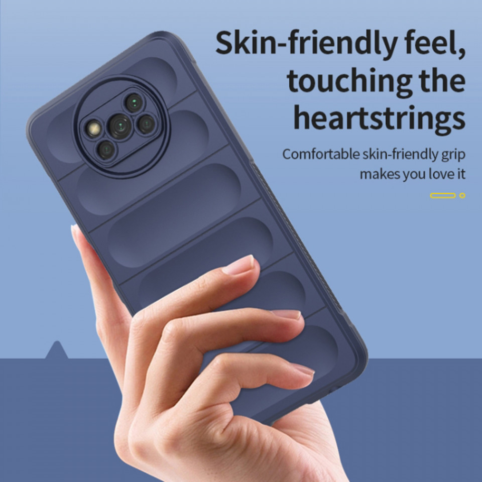 Husa pentru Xiaomi Poco X3 Pro / Poco X3 NFC / Poco X3 eleganta, din silicon mat, SKDR Vogue - Negru - 2 | YEO