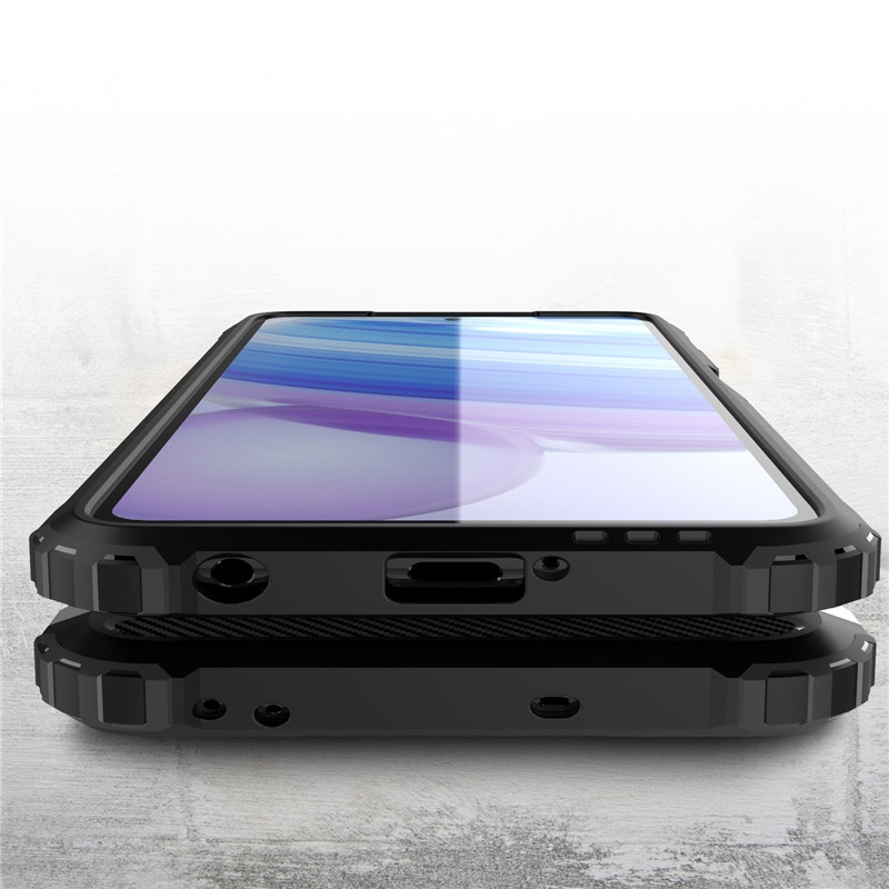 Husa pentru Xiaomi Poco X3 Pro / Poco X3 NFC / Poco X3, SKYDDAR INNOVATION, Hybrid Armor, din Plastic Dur, Margini Cauciucate, Antisoc, set cu sticker, Negru - 1 | YEO