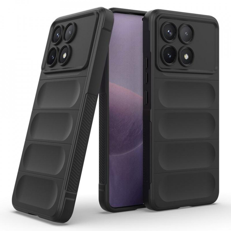 Husa pentru Xiaomi Poco X6 Pro eleganta, din silicon mat, SKDR Vogue - Rosu - 1 | YEO