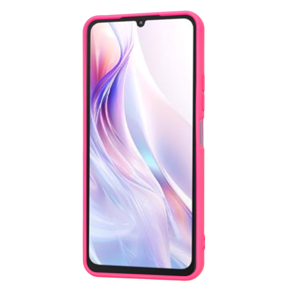 Husa pentru Xiaomi Redmi 13C 5G / Poco M6 din Silicon Catifelat, Protectie Premium, Skyddar SoftElegance - Fucsia - 1 | YEO
