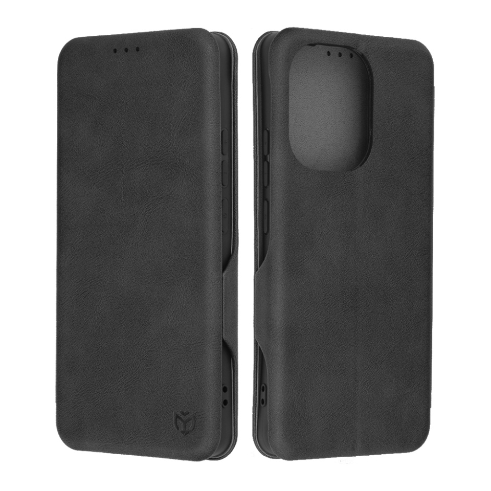 Husa pentru Xiaomi Redmi Note 13 4G, SKYDDAR INNOVATION, Safe Wallet tip carte din Piele Ecologica, Suport Carduri, Inchidere Magnetica, Negru, set cu sticker
