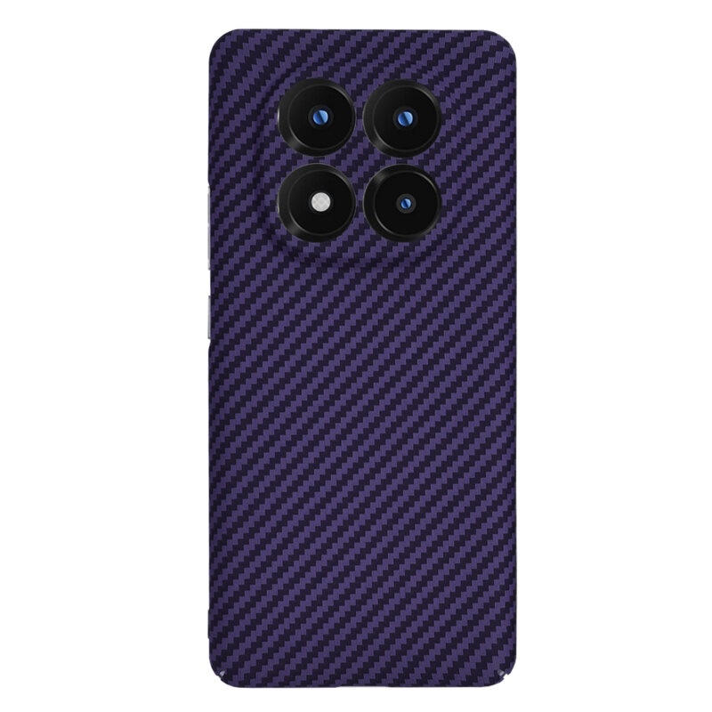Husa pentru Xiaomi Redmi Note 14 Pro+ 5G, SKYDDAR INNOVATION, Carbonite FiberShell, Mov, set cu sticker - 2 | YEO