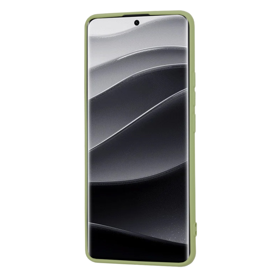 Husa pentru Xiaomi Redmi Note 14 Pro+ din Silicon Catifelat, Protectie Premium, Skyddar SoftElegance - Verde - 2 | YEO
