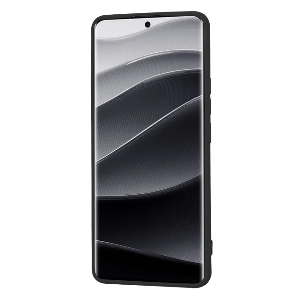 Husa pentru Xiaomi Redmi Note 14 Pro+ din Silicon Catifelat, Protectie Premium, Skyddar SoftElegance - Negru - 2 | YEO