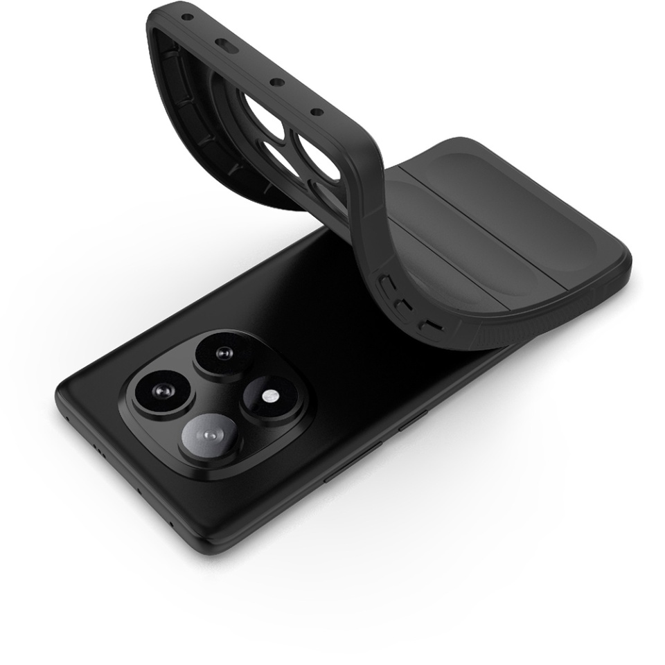 Husa pentru Xiaomi Redmi Note 14 Pro eleganta, din silicon mat, SKDR Vogue - Negru - 2 | YEO