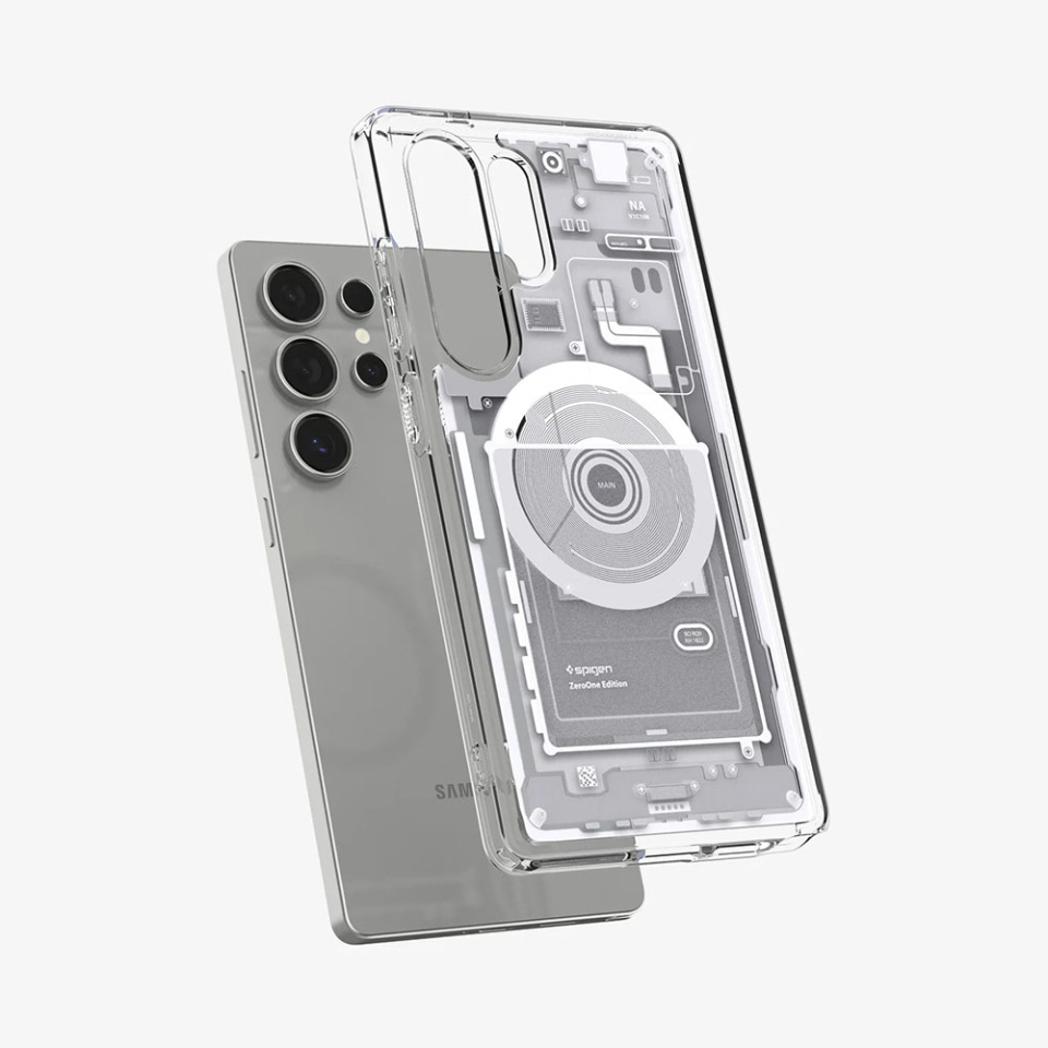 Husa premium Samsung Galaxy S25 Ultra, Ultra Hybrid Zero One - Alb - 3 | YEO