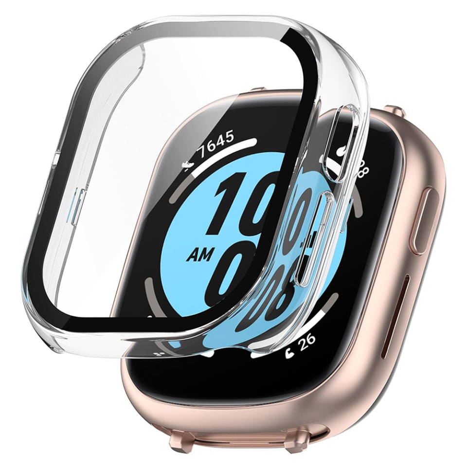 Husa Protectie 360°, Ultra-Subtire, Anti-Soc pentru Honor Watch 4, Anti-Soc Full Screen - Transparenta