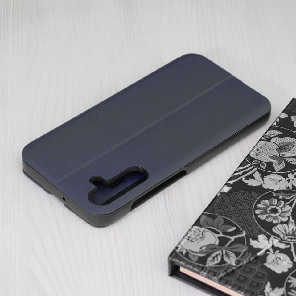 Husa Samsung Galaxy A15 5G tip carte, Skyddar Eco View Leather - Albastru - 1 | YEO
