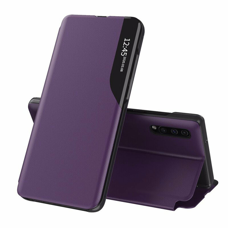 Husa Samsung Galaxy A30s / A50 / A50s tip carte, Techsuit eFold - Mov