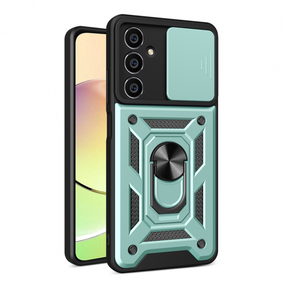 Husa Samsung Galaxy M55 cu inel magnetic si protectie camera Skyddar CamShield - Mint