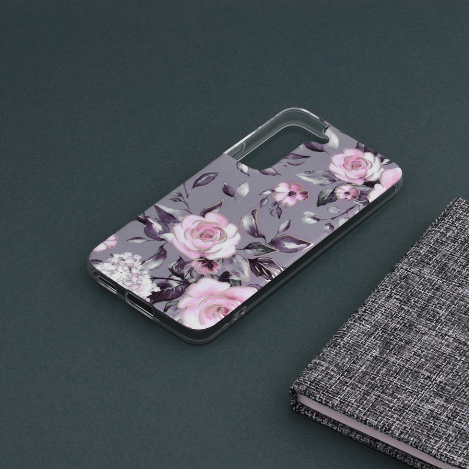 Husa Samsung Galaxy S22 Marble Series, Techsuit - Bloom of Ruth Gray - 3 | YEO