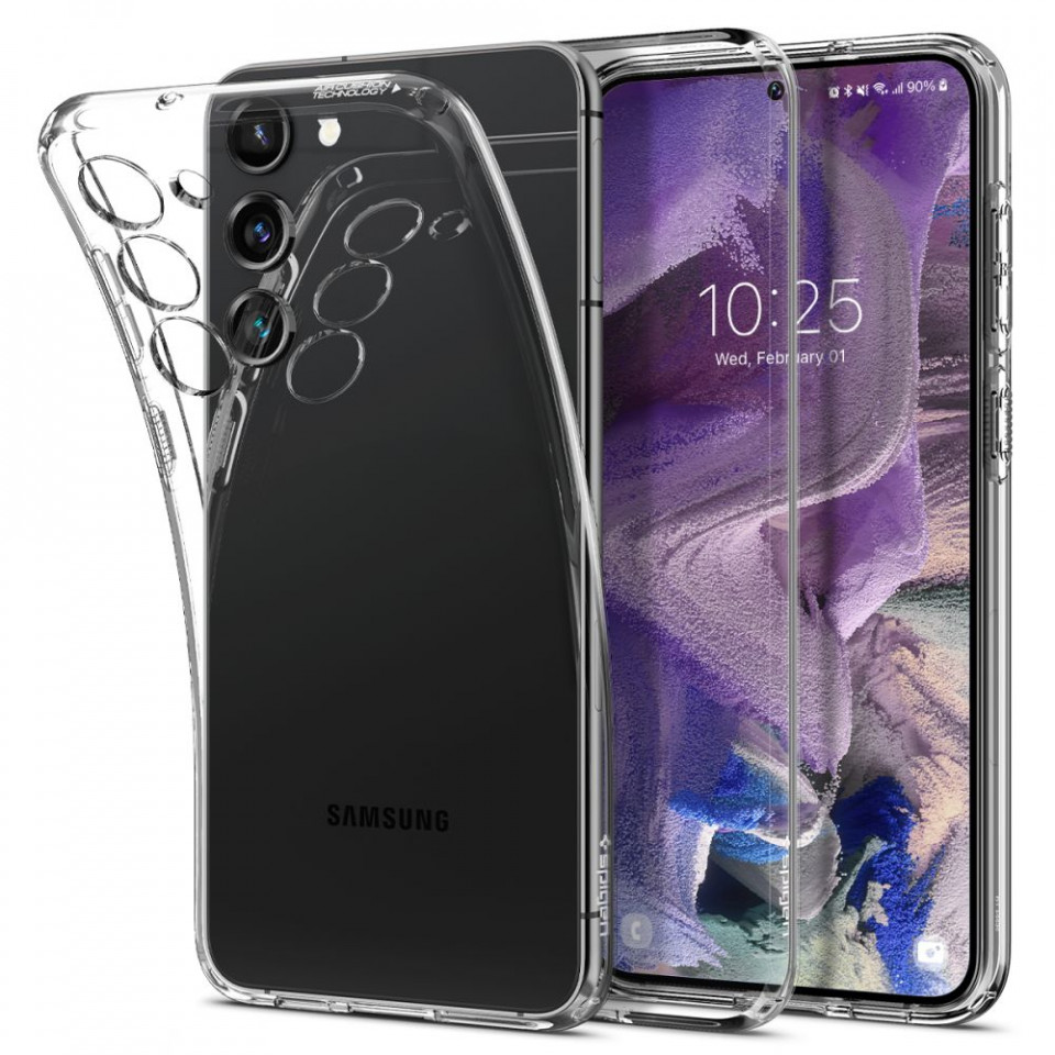Husa Samsung Galaxy S23, Spigen Liquid Crystal - Transparent