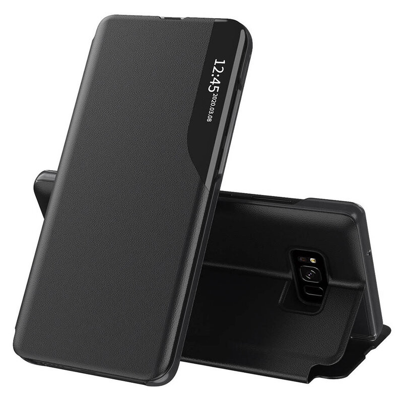 Husa Samsung Galaxy S8 tip carte, Techsuit eFold - Negru