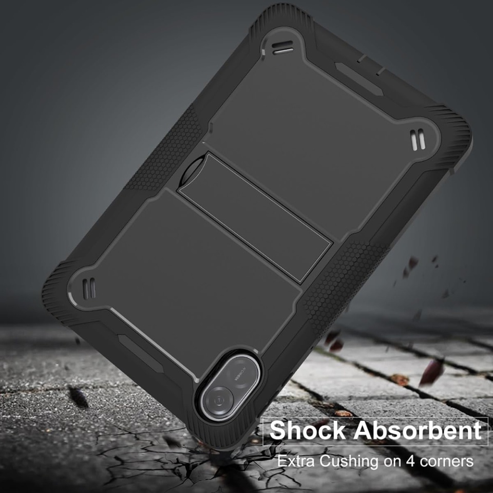 Husa tableta Honor Pad X9 / X8 Pro, Ideala pentru Utilizare Zilnica, Antisoc si Anti-zgarieturi, SKDR TabArmor - Negru - 2 | YEO