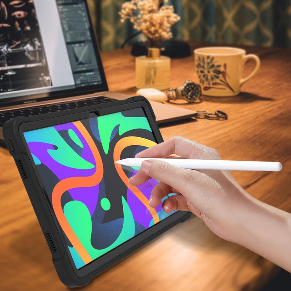 Husa tableta Lenovo Tab M11, Ideala pentru Utilizare Zilnica, Antisoc si Anti-zgarieturi, SKDR TabArmor - Negru - 5