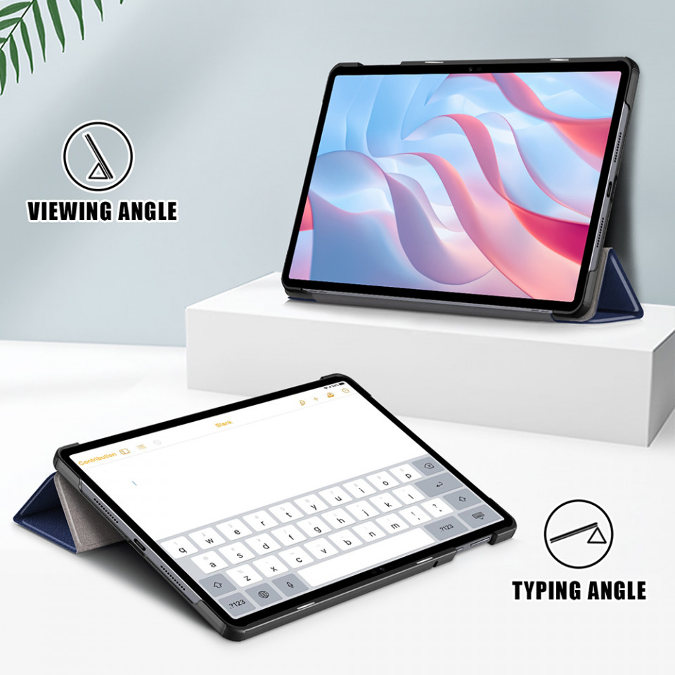 Husa tableta pentru Honor Pad X9 / Pad X8 Pro cu suport Multi-Unghi și functie Sleep/Wake , SKYDDAR FoldVision - Albastru - 6