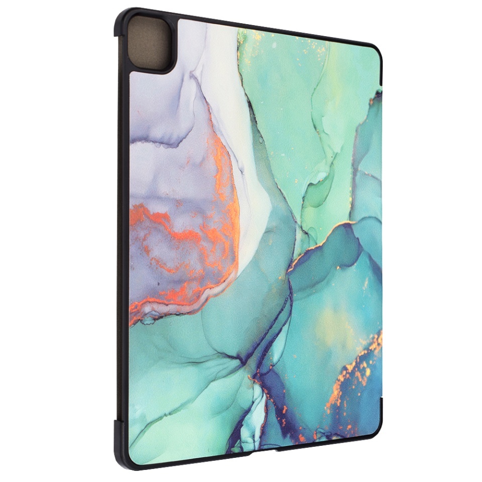 Husa tableta pentru iPad Air 13 (2024) / Air 13 (2025), SKYDDAR INNOVATION, cu suport Multi-Unghi si functie Sleep/Wake, FoldPro, Green time, set cu sticker - 2 | YEO