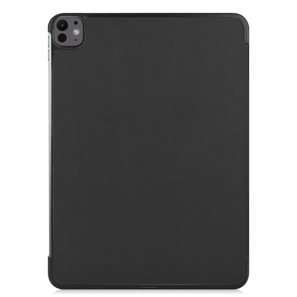 Husa tableta pentru iPad Pro 13 (2024), SKYDDAR INNOVATION, cu suport Multi-Unghi si functie Sleep/Wake, FoldPro, Negru, set cu sticker - 2 | YEO