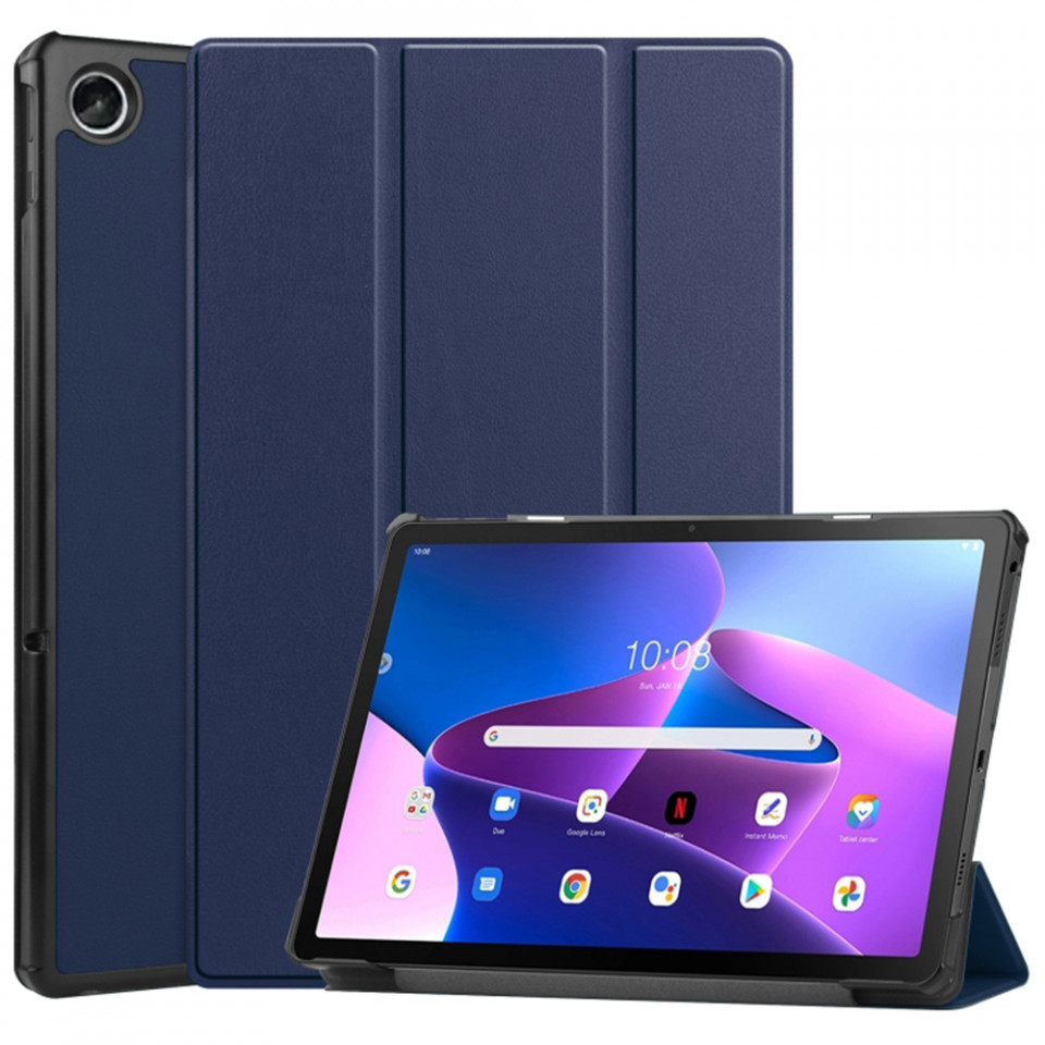 Husa tableta pentru Lenovo Tab M10 3rd Gen (TB328FU/TB328XU) cu suport Multi-Unghi și functie Sleep/Wake , SKYDDAR FoldVision - Albastru