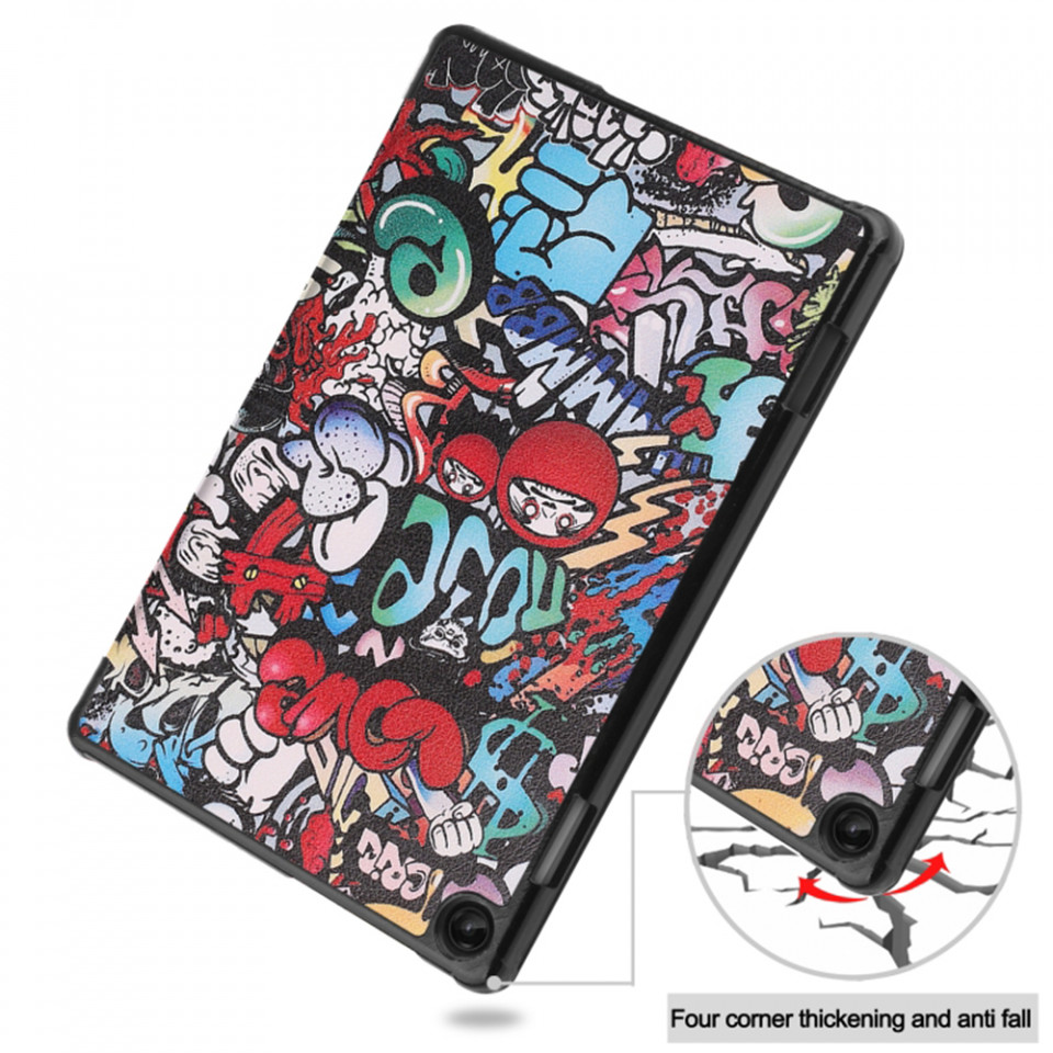 Husa tableta pentru Lenovo Tab M10 3rd Gen (TB328FU/TB328XU) cu suport Multi-Unghi și functie Sleep/Wake , SKYDDAR FoldVision Colour - Urban vibe - 1 | YEO