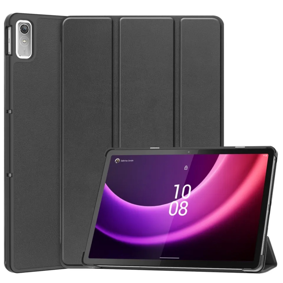 Husa tableta pentru Lenovo Tab P11 Gen 2 11.5, SKYDDAR INNOVATION, cu suport Multi-Unghi si functie Sleep/Wake, FoldPro, Negru, set cu sticker