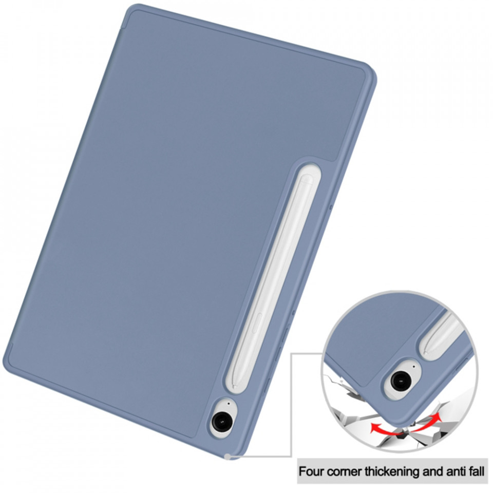 Husa tableta pentru Samsung Galaxy Tab S9 FE cu suport 2 Unghiuri și functie Sleep/Wake, SKDR OfficeMate - Gri - 1 | YEO