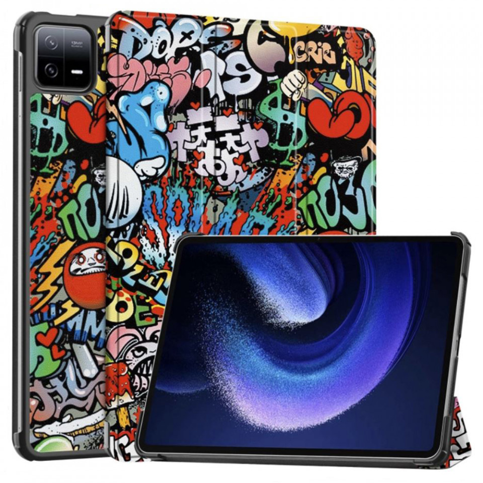 Husa tableta pentru Xiaomi Pad 6 / Pad 6 Pro cu suport Multi-Unghi și functie Sleep/Wake , SKYDDAR FoldVision Colour - Urban vibe