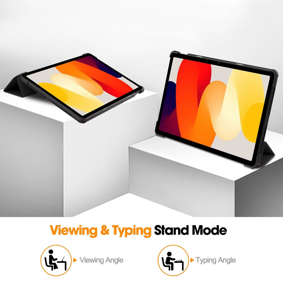 Husa tableta pentru Xiaomi Redmi Pad SE cu suport Multi-Unghi și functie Sleep/Wake , SKYDDAR FoldVision Colour - Urban vibe - 2 | YEO