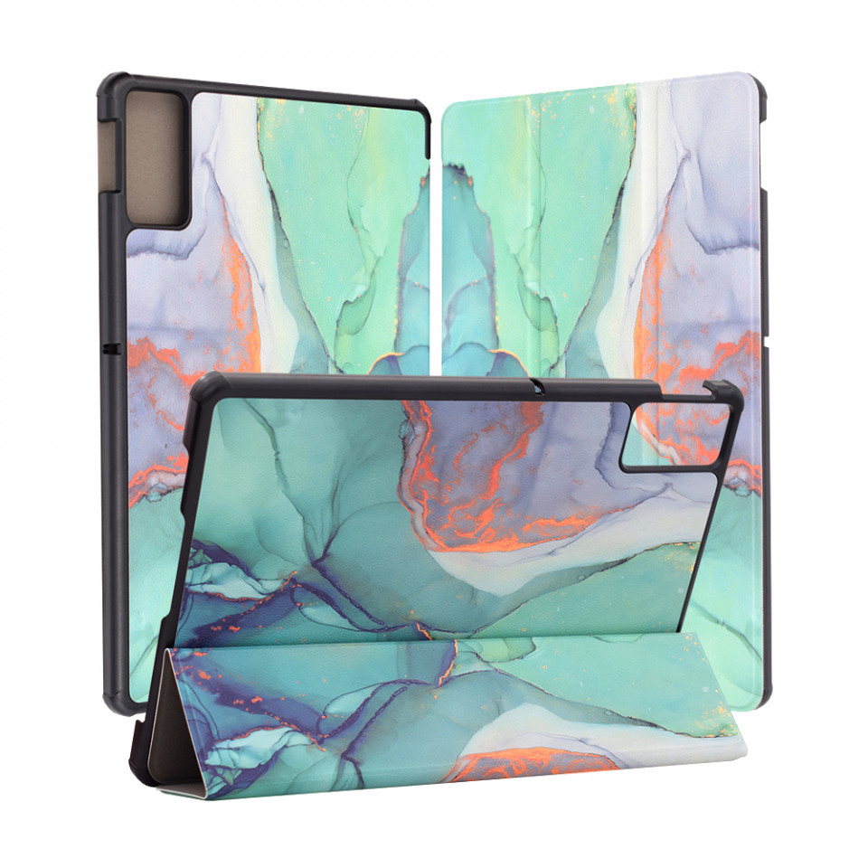 Husa tableta pentru Xiaomi Redmi Pad SE cu suport Multi-Unghi și functie Sleep/Wake , SKYDDAR FoldVision Colour - Green time