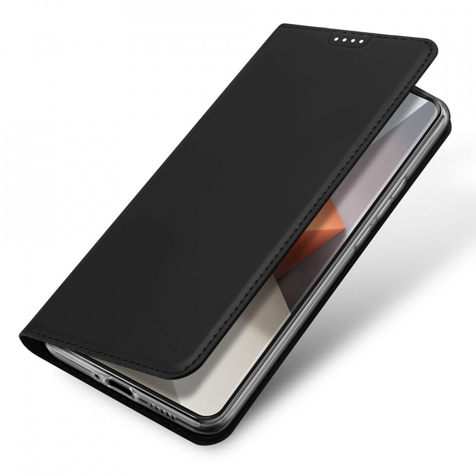 Husa Xiaomi Redmi Note 13 Pro+ 5G tip carte magnetica, Skin Pro Dux Ducis - Negru - 1 | YEO
