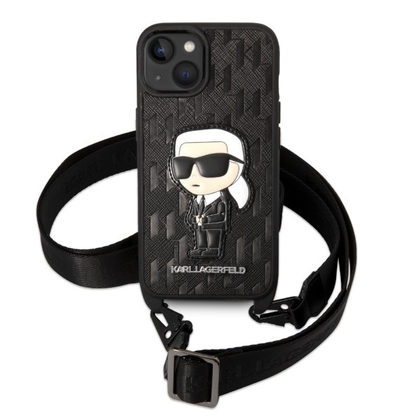 Huse pentru iPhone 14 Plus, Karl Lagerfeld, Hardcase Monogram, Alb - 1 | YEO